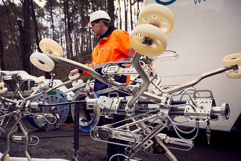 Beratung und Begleitung zu Schlauchlinern vor Ort an einer Baustelle