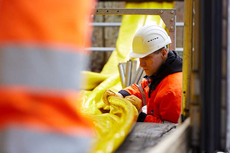 Einbau ergänzender Schlauchlinerprodukte von IMPREG